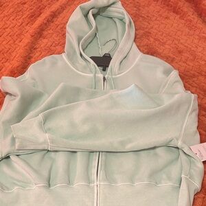 Kohl's Faded Mint Full Zip Hoodie